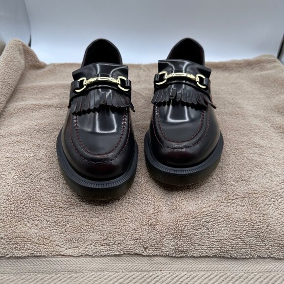 Dr Martens Unisex M 9/10 Adrian Snaffle Smooth Leather Kiltie Casual Loafers - Picture 3 of 8